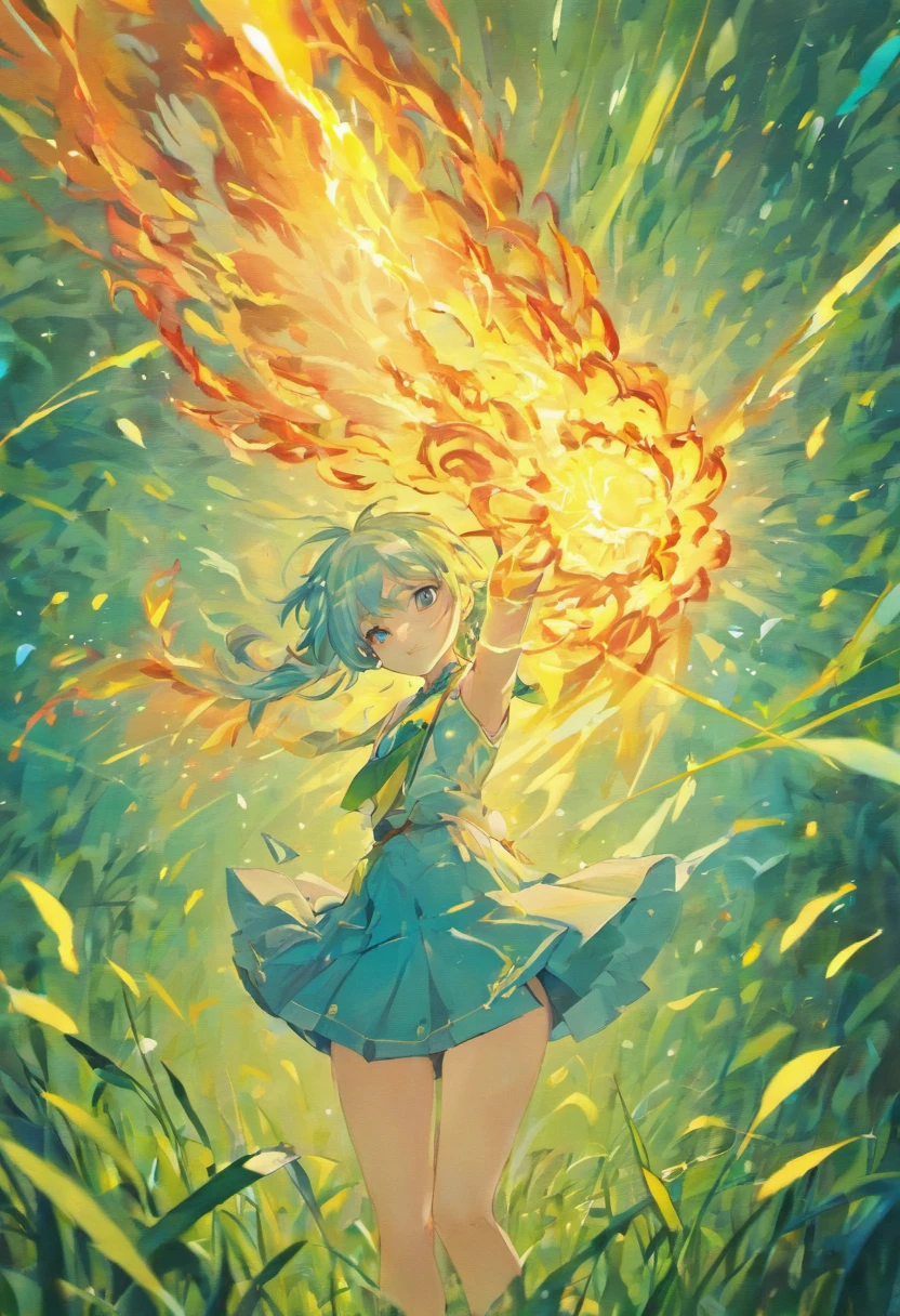 Arm with fire、Water arm、Grass arm、The elements of the electric arm are distributed in several directions, caso de jogo,arte do jogo, collectible card art, assunto completo mostrado na foto, designed for cozy aesthetics!full art illustration, Produto eBay fofo, Arte completa, !!altamente detalhado!!