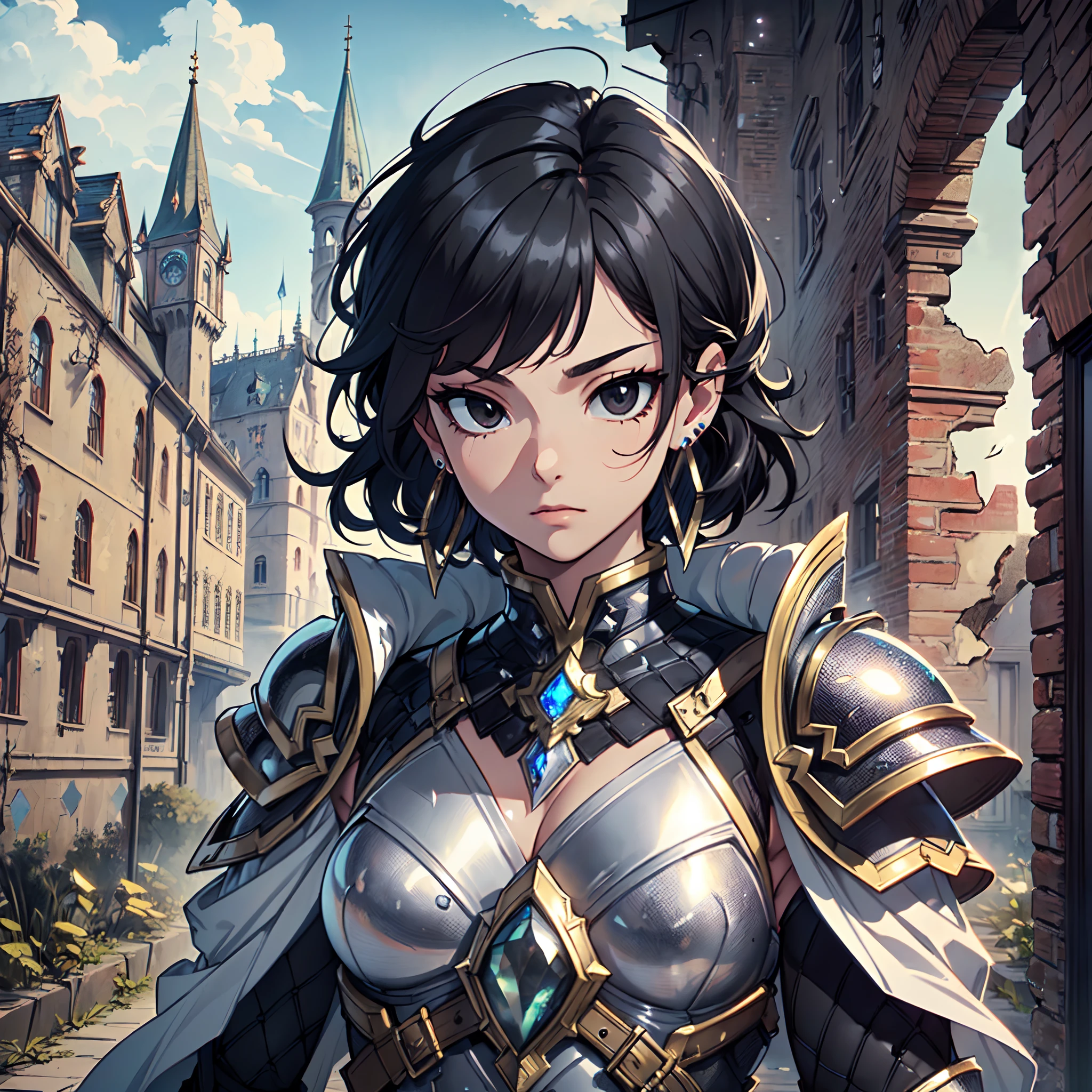 Ultra High Definition,
Ultra High Quality,
Ultra High Resolution,
Best Definition,
Best Quality,
Best Resolution,
Hyper Detailed,
Hyper Definition,
Hyper Quality,
Hyper Resolution,
Perfectly Detailed,
Perfectly Designed,
Masterpiece,
8K,
Body Shot,
Anime,
(((1 Boy))),
(((Handsome))),
(((Hyper Detailed Black Short Hair))),
(((Hyper Detailed Black Eyes))),
(((Hyper Detailed Gem Jeweled Earrings))),
(((Hyper Detailed Armor Plates, Hyper Detailed Cuirass, Hyper Detailed Underclothes, Hyper Detailed Baron Armor))),
(((Castle Ruins Scenery Background))),