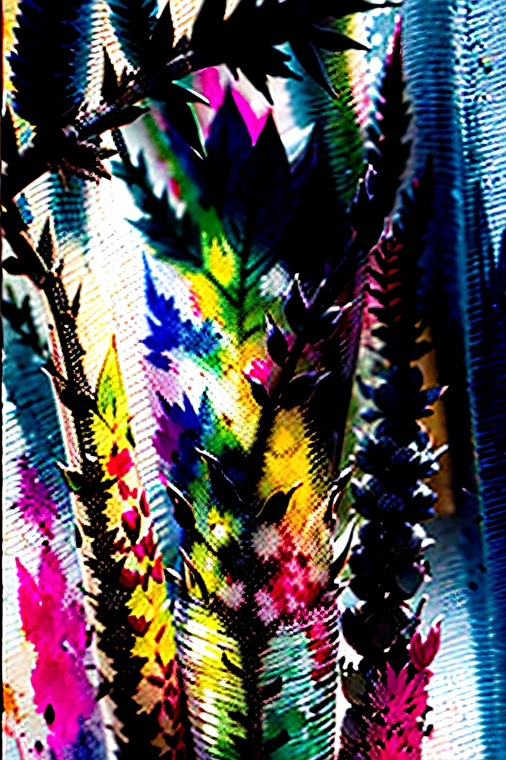 In the dim light,Open the thorns in front, There is a way, Bright ahead,Watercolor art style,--ar16:9