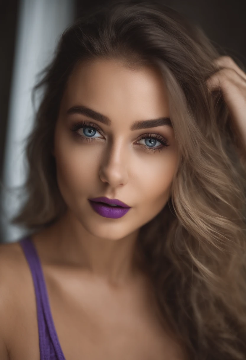 woman with matching tank top and panties, fille sexy aux yeux bleus, Portrait Sophie Mudd, Portrait de Corinna Kopf, cheveux brown et grands yeux, selfie of a young woman, Les yeux dans la chambre, Violet Myers, ohne Maquillage, maquillage naturel, Look directly into the camera, Visage avec Artgram, dezentes Maquillage, Superbe photo du corps entier, dans la chambre, Fission
