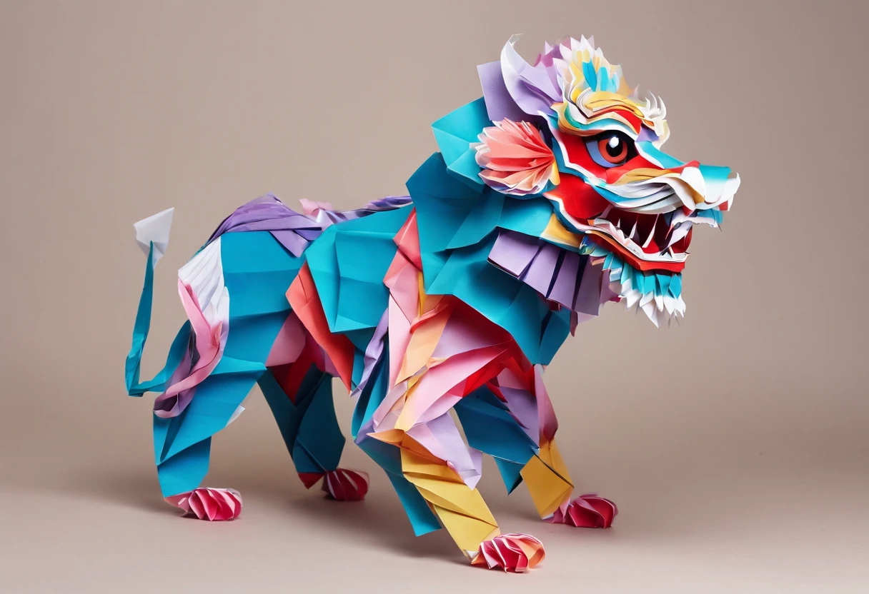 Chinese lion dance