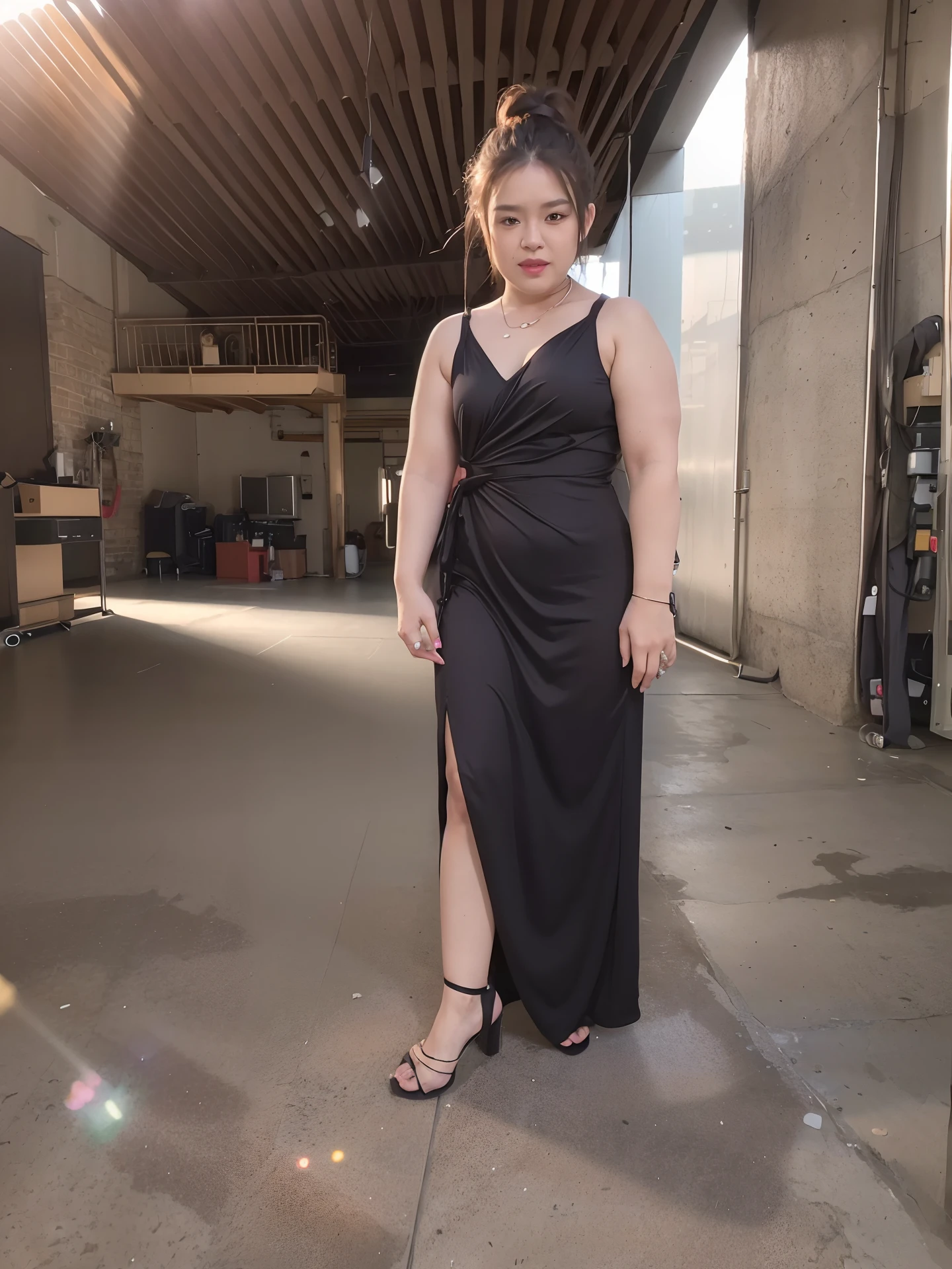 mix4, 20d, solo, long_hair, shirt, dress, high_heels,full_body, look_at_viewer, (8k, RAW photo, best quality, masterpiece:1.2), (realistic, photo-realistic:1.37), professional lighting, photon mapping, radiosity, physically-based rendering,