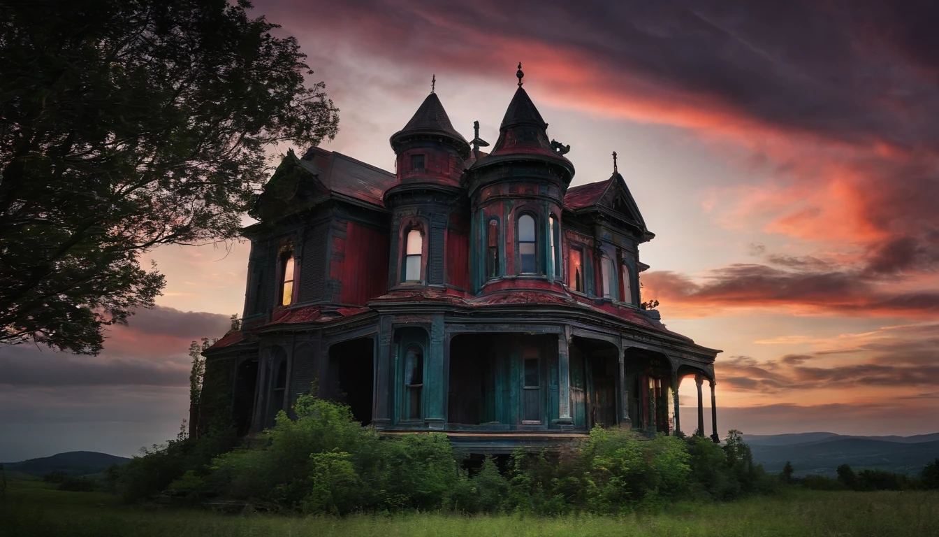 dark abandoned house
