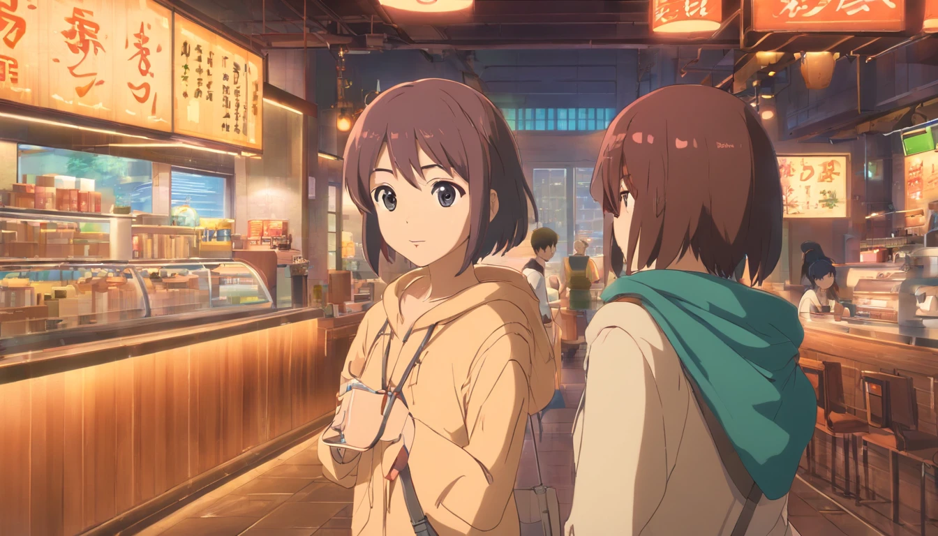 Hyper-detailing,comic strip,China-style,pupils,Street coffee shop,highly detailed surreal vfx,eventide,super-fine,dark hues,ultra - detailed,high qulity,8K ,oc rendered,dynamic viewing angle