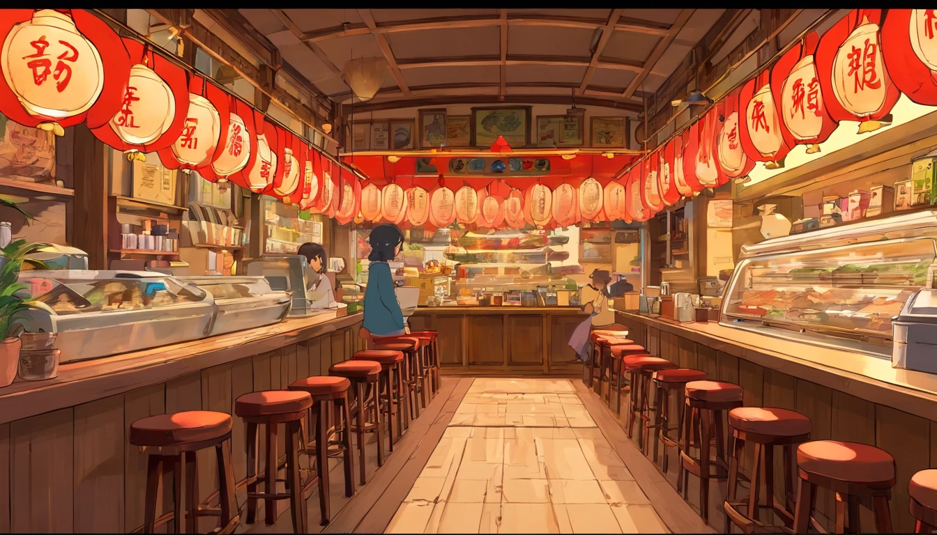 Hyper-detailing,comic strip,China-style,pupils,Street coffee shop,highly detailed surreal vfx,eventide,super-fine,dark hues,ultra - detailed,high qulity,8K ,oc rendered,dynamic viewing angle