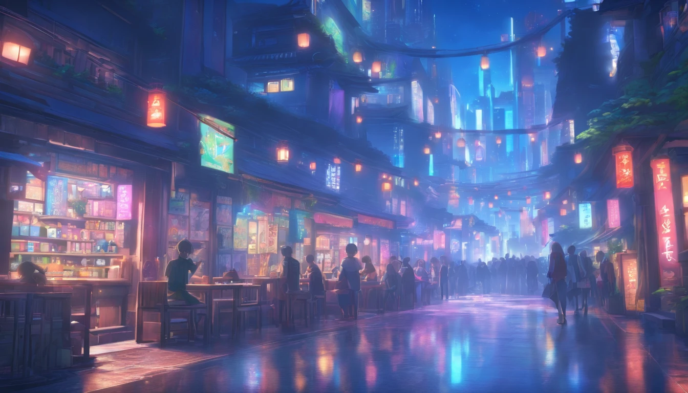 Hyper-detailing,comic strip,China-style,pupils,Street coffee shop,highly detailed surreal vfx,eventide,super-fine,dark hues,ultra - detailed,high qulity,8K ,oc rendered,dynamic viewing angle