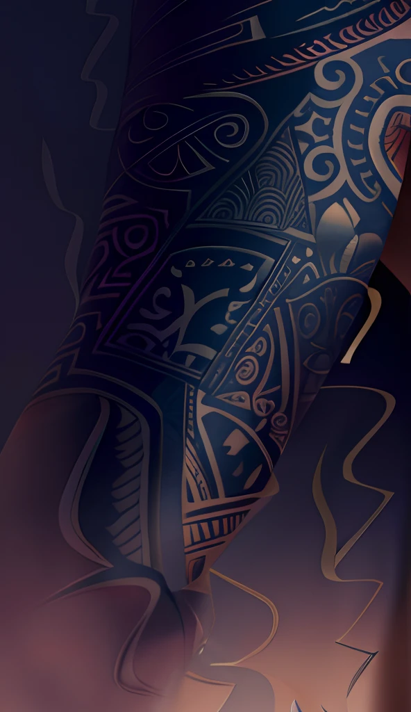 Tattoo design, Māori Theme, Moana detailed