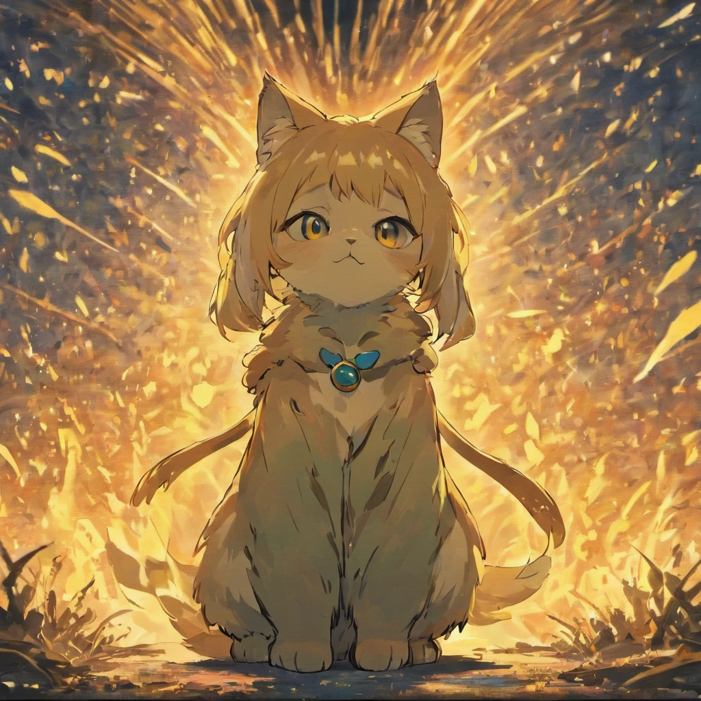 Kemono cat Van Gogh Estilo