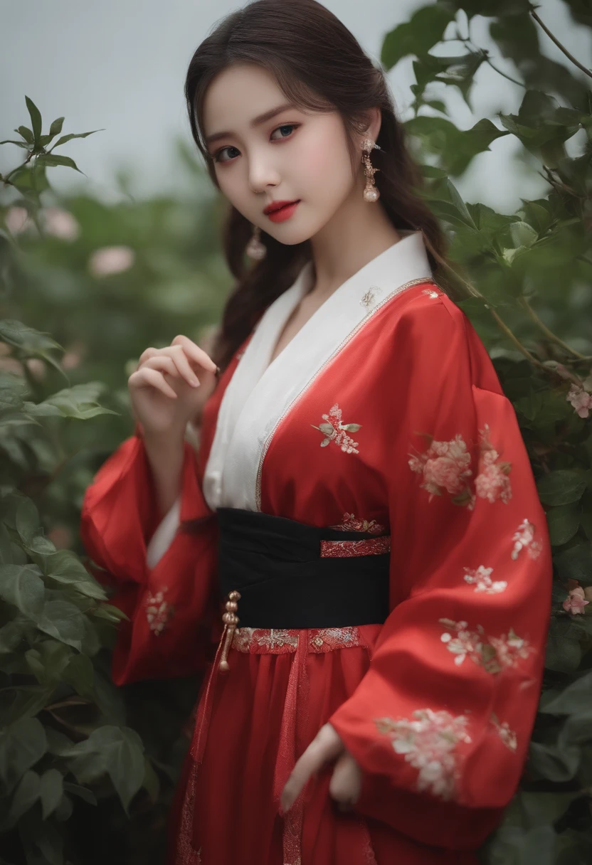 (8k、RAW Photography、top-quality、masterpiece:1.2)、ultra-detailliert、Hyper-Resolution、(realisitic、Real Photographics:1.37)、portlate、high resolution RAW color photos、professional photograpy、highly detailed and beautiful、ighly detailed、8k wallpaper、amazing detailed、e litfamous Japan idol、cute little、Realistic body、very small breasts、Very small swimsuit、A-cup、petite white skin、glistning skin、slim body、zora々Right、cute face、lifelike face、Delicat eyes、 Saggy Eyes、耳环、far away、is standing、Dynamic Lighting、Hydrated body、A sexy、lots of water on skin、Standing in the distance、Crotch in water、Go out of business50Year's on、Bowling alley、ruins、Erosion on plants、Large amount of ivy、Red long coat