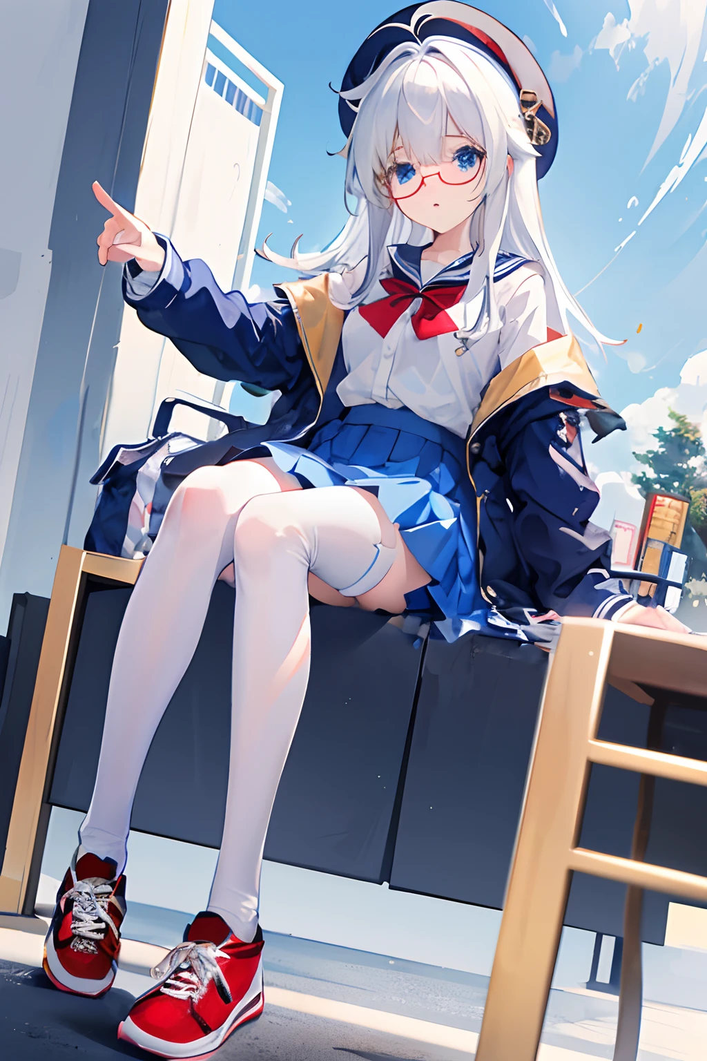 (Magazine Cover:1.8)、((((SFW:1.8))))、Stand and spread your legs、 pretty girl, Highest quality、超High resolution、High resolution、Highly detailed CG、8k unit wallpaper、17 years old、Beautiful attention to detail、(((school uniform)))、(((Super shiny panties)))、((( Dark Skin ,Pleated skirt , Cleavage ,)))、(Shiny body,:1.5)、 Embarrassing、(Ahegao)、(Sticking out tongue and drooling)、shy、