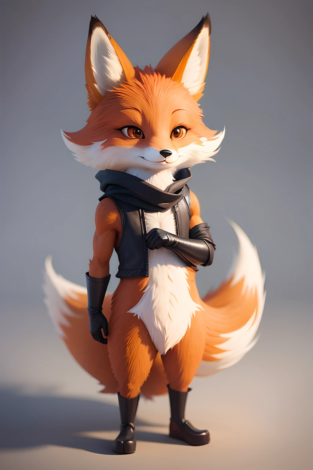Cartoon fox,anthropomorphic fox,cute fox