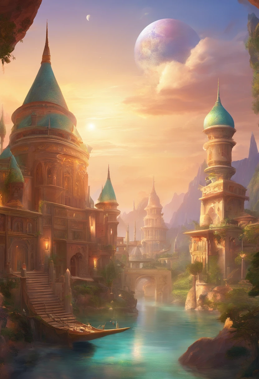 Sidon Style, City of Progress, Futuristic city, Utopian world, Shiny great colors,Prosperous building, High-end clothing and architectural design, luxury architecture, Utopian future, Highly detailed, hdr, Perfect, Stunning progressive architecture, A flawless world, shiny reflective surfaces, Subsurface scattering, Immaculate building, Beyond imagination, 8K, Global illumination, wide angles, god light, Dream World