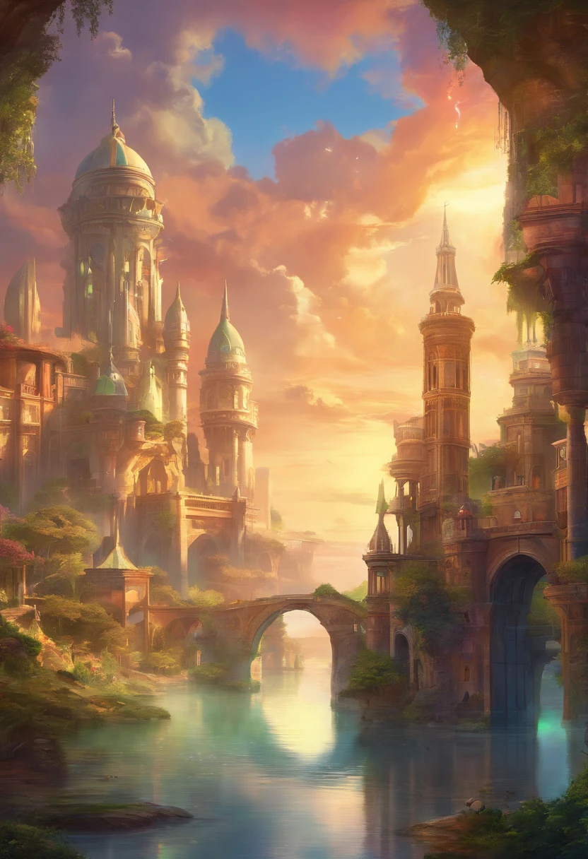 Sidon Style, City of Progress, Futuristic city, Utopian world, Shiny great colors,Prosperous building, High-end clothing and architectural design, luxury architecture, Utopian future, Highly detailed, hdr, Perfect, Stunning progressive architecture, A flawless world, shiny reflective surfaces, Subsurface scattering, Immaculate building, Beyond imagination, 8K, Global illumination, wide angles, god light, Dream World