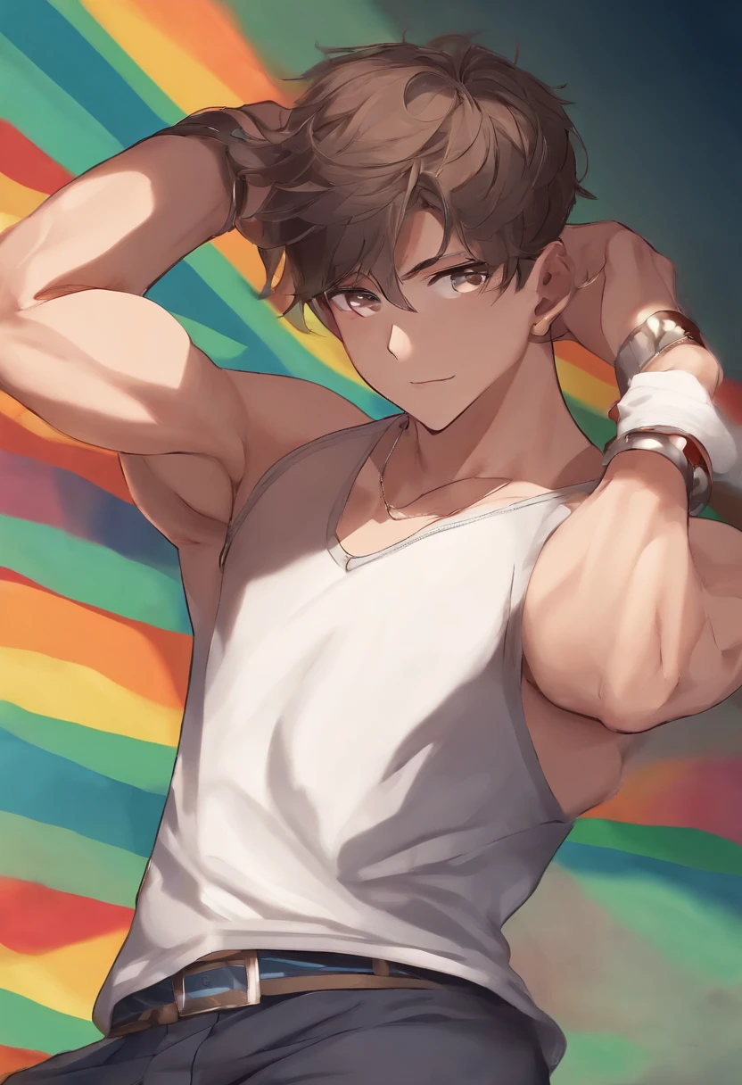 cool guy，Physical Education Student，2 Boys，lovemaking，Gay，intense emotion，nakeness，Exposes abs and genitals