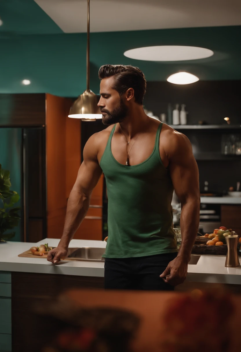 Instagram profile picture for weight loss with food, scale and weights