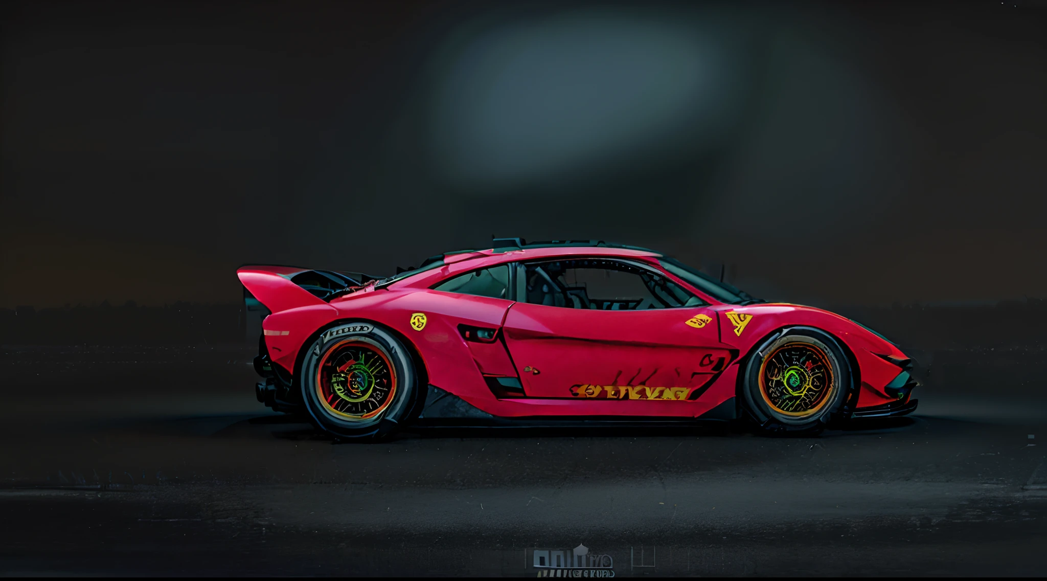 AutoStudio, (masterpiece, best quality, ultra-detailed), low angle, no humans, photo of a parked, "Around Quority(red Ferrari 499P |)le lemans hypercar,vehicle,car WEC,endurance race car,race car,race car with livery Cars race on the village circuit during the day,A mouthful of blood and speed。",dark studio, rim lighting, two tone lighting, dimly lit, low key,paintings,sketches,ugly,3d,(worst quality:2),(lowquality:2),(normal quali ity:2),paintings,sketches,ugly,3d,(worst quality:2),(low quality:2),(normal quality:2),EasyNegative,logo,text,signature,human,higly detailed,masterpiece,depth of field, masterpiece, best quality, 4k, distinct image, Amazing, hyper detailed, extremely detailed cg, illustration, dramatic lighting, light source contrast, best illumination, high resolution,realistic, (ultra detailed),masterpiece, best quality