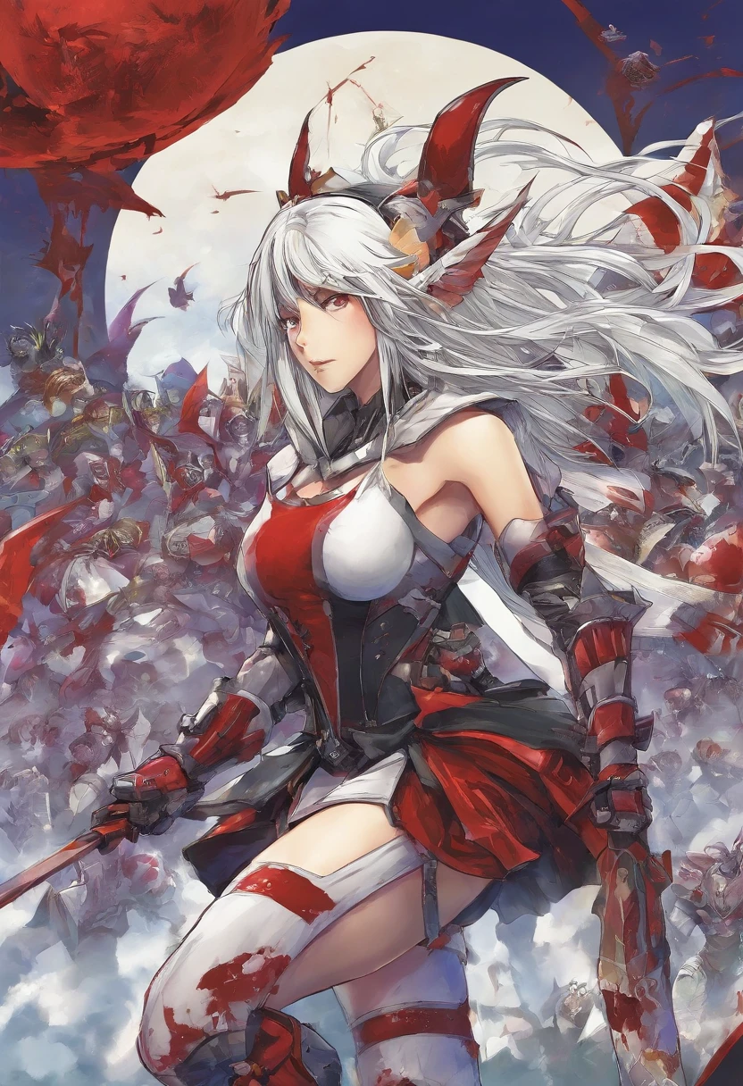 blood bowl, dark elf team, witch elf, long white hair, spiked wrist guards, holding american football, running past others, showing panties