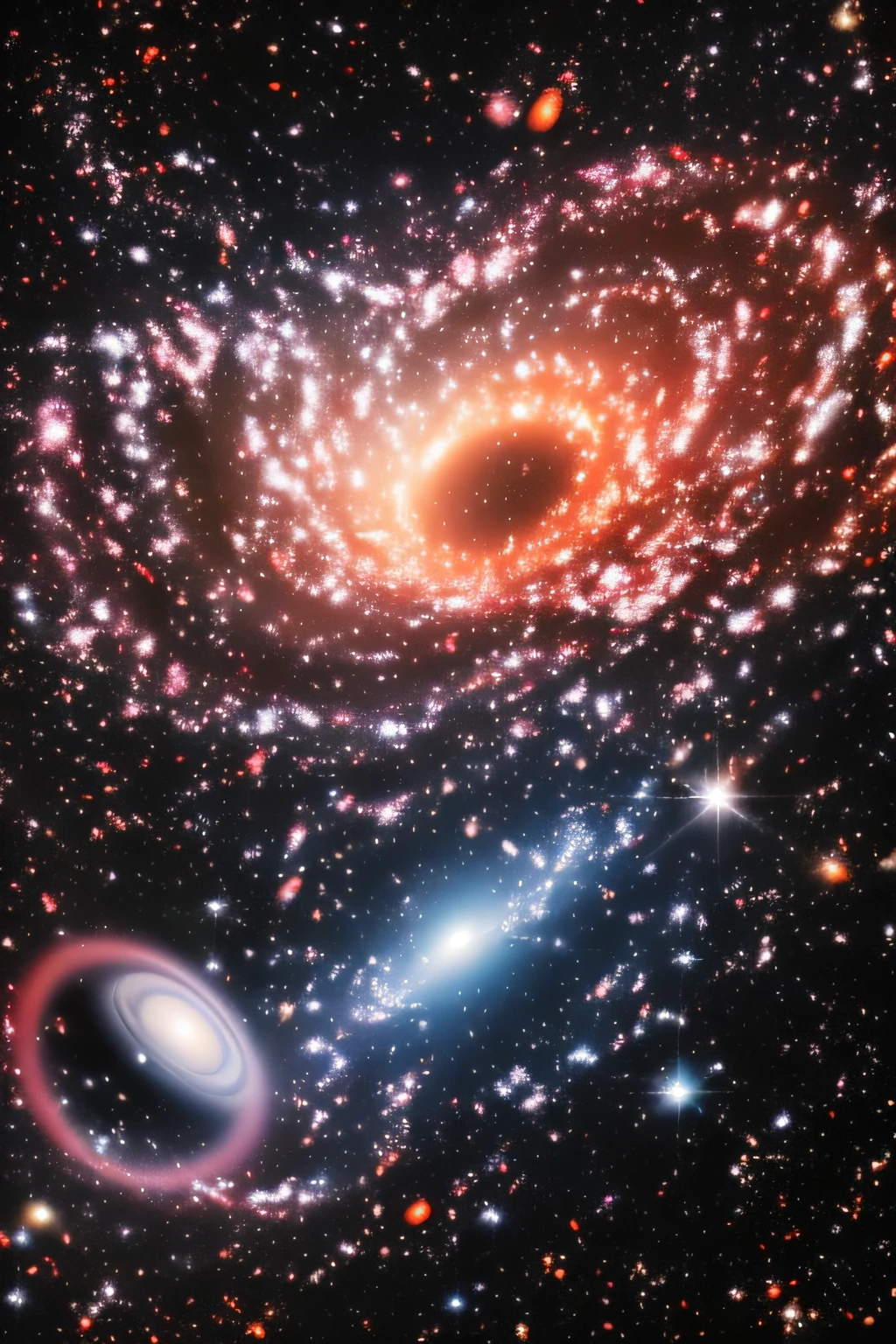 black hole, star, cosmos