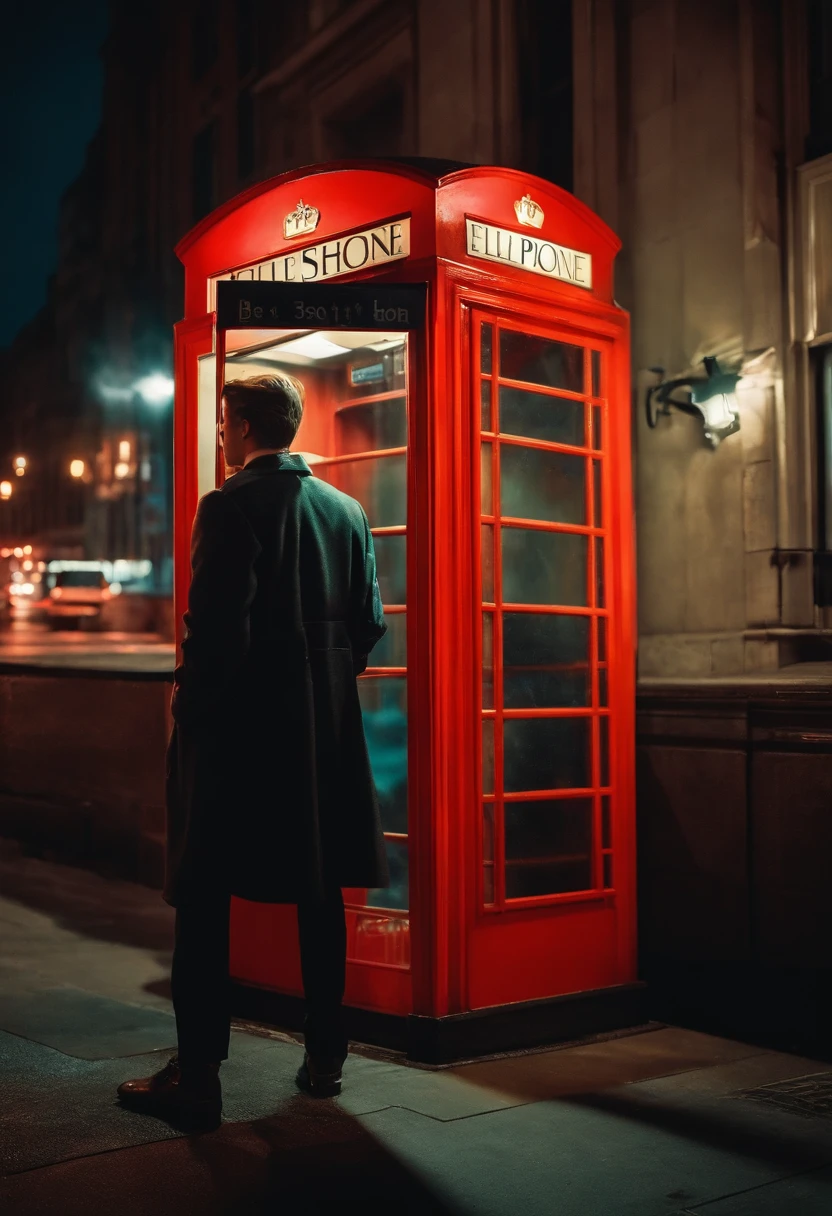 The year was 1988，in a phonebooth，A boy，25 age old，On the phone