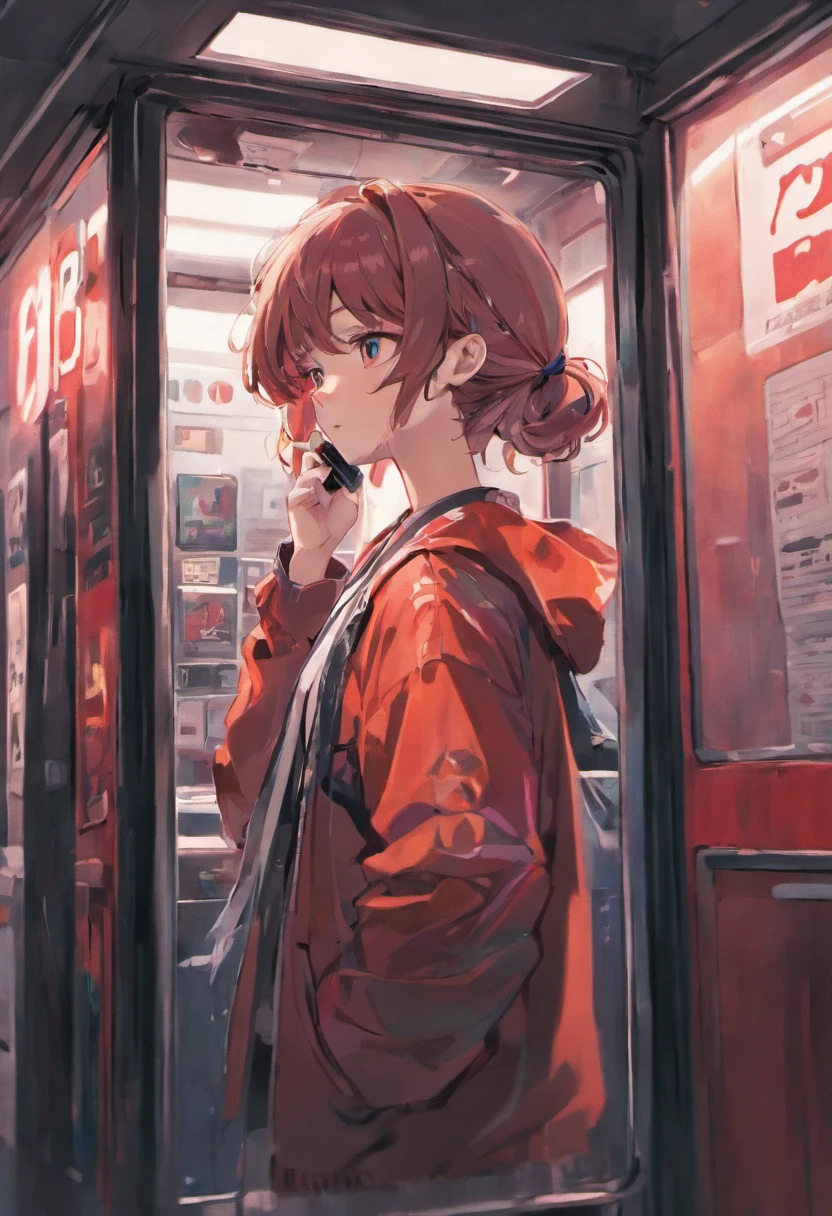 The year was 1988,in a phonebooth,A boy,25 age old,On the phone,The mood is warm