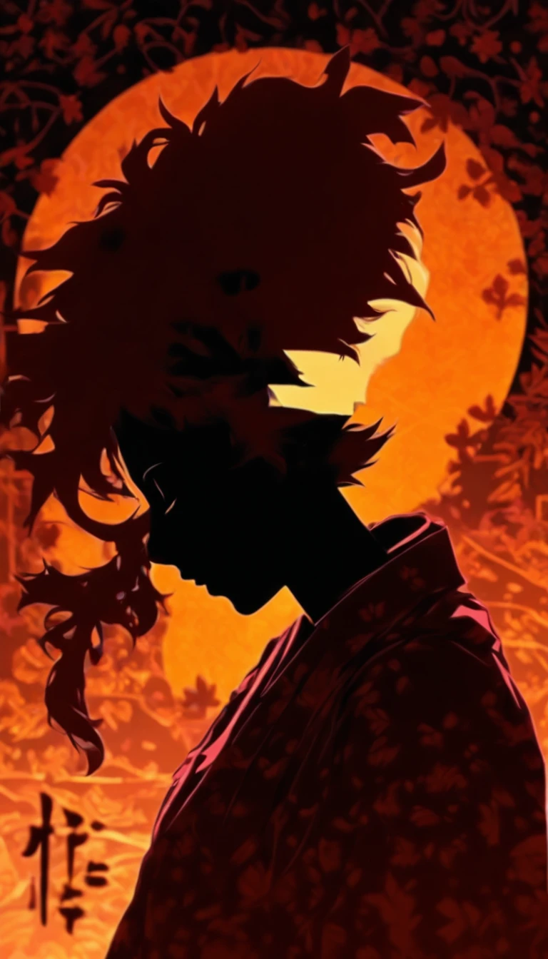 (Silhouette art,incision:1.6)
(((arte em papel cortado,A world where only black exists:1.3)
(Cowboy shot),1 girl,Solo,
(Kimono girl,profile:1.2),White, Clear and beautiful face,Behind the sunrise
break
(rosette、viola Reddish:6.1)
Textured glass background,