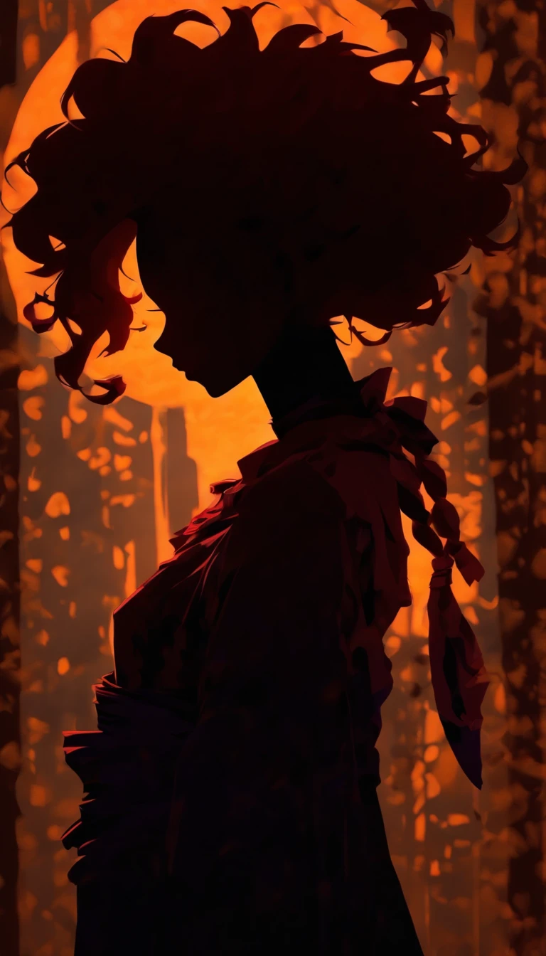 (Silhouette art,incision:1.6)
(((arte em papel cortado,A world where only black exists:1.3)
(Cowboy shot),1 girl,Solo,
(Kimono girl,profile:1.2),White, Clear and beautiful face,Behind the sunrise,Hair
break
(rosette、viola Reddish:6.1)
Textured glass background,