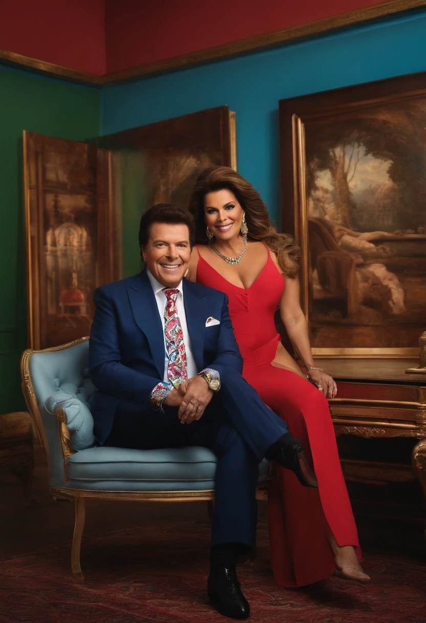 Body of Faustão with the head of Silvio Santos