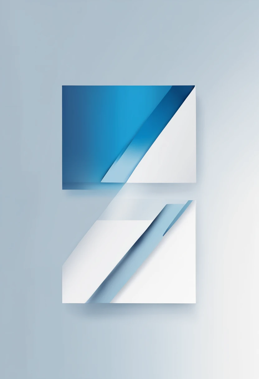 (best quality,highres),minimalist logo with three professional, corporate, cool blue lines, no background, minimalism,