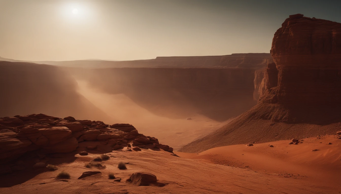 canyon in the mars