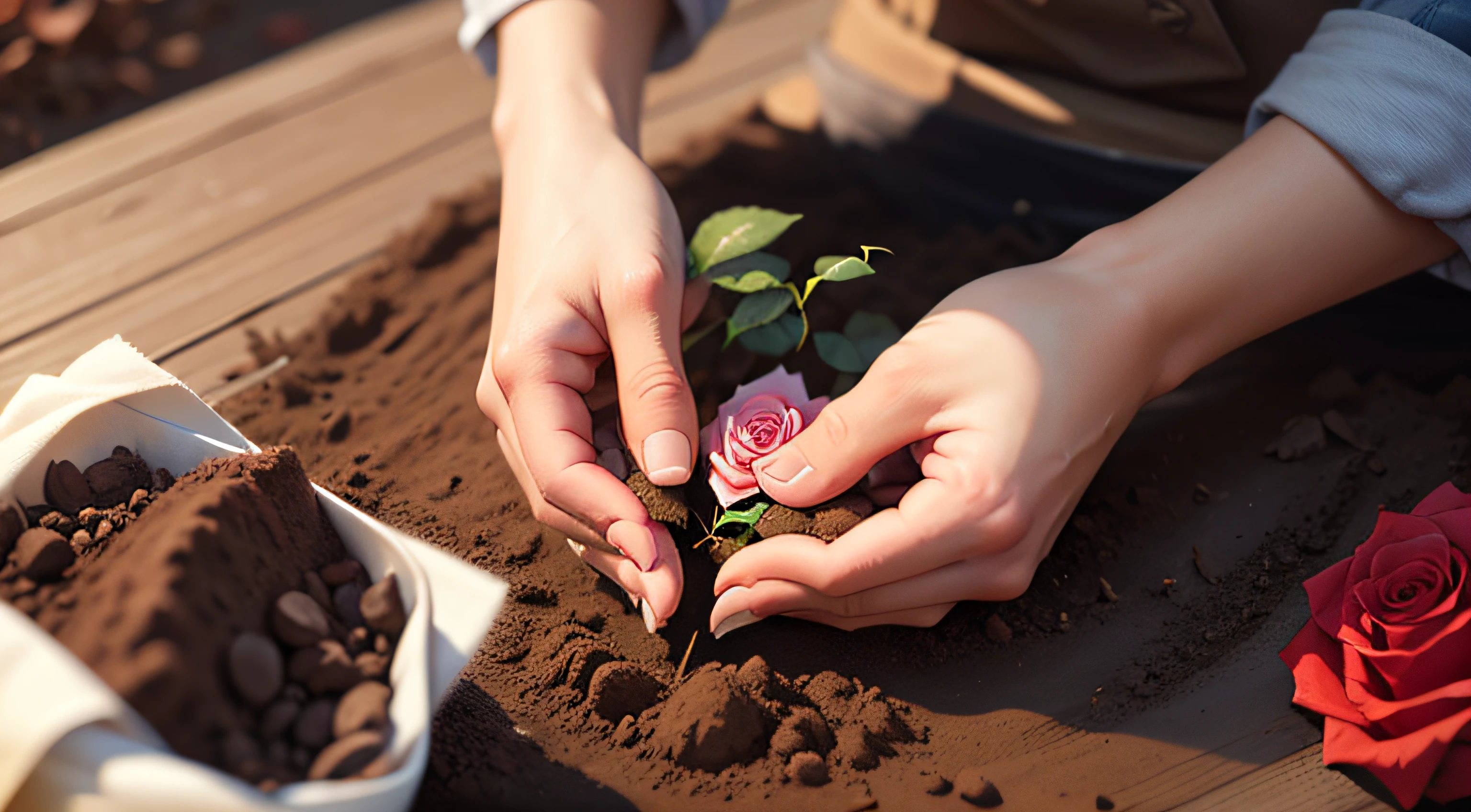 Planting a rose seed