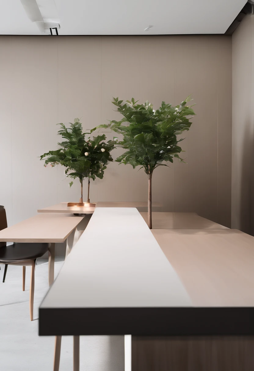 Front desk in a restaurant,There is toilet paper on the table,Flowers and plants are potted,There was a man next to him,There are two or three tables inside the restaurant,There are guests who are eating