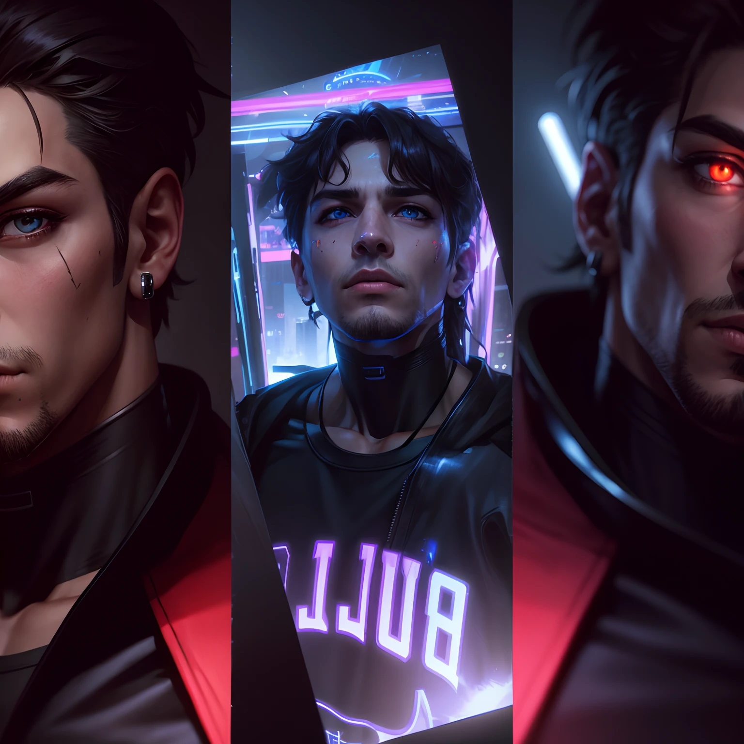Change cyberpunk handsome boy, realistic face, 8k, ultra realistic