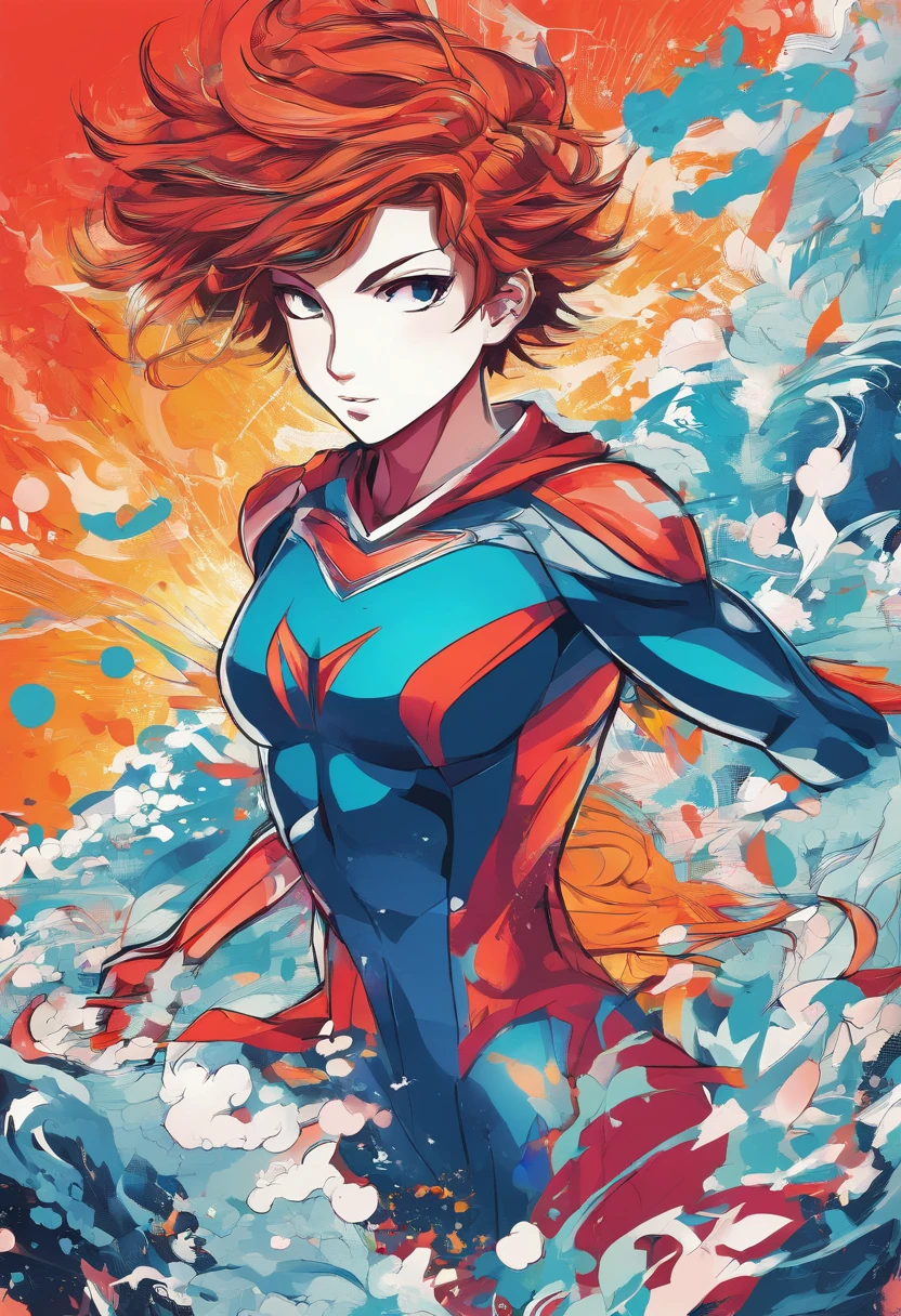 super hero, estilo anime, hero