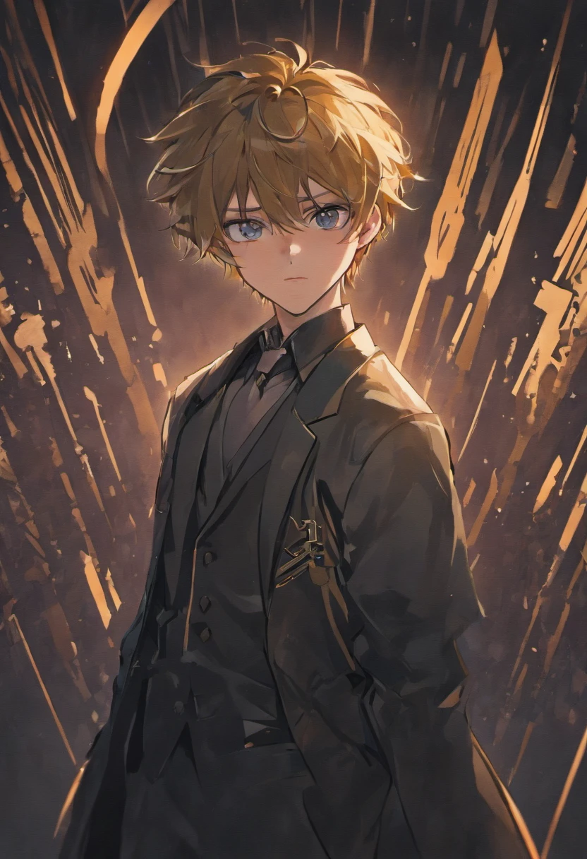 Anime male protagonist. Mysterious and enigmatic, . Unique and original, . Unconventional and non-conformist, . Ambitious and visionary, . Sophisticated and refined;, . Impressive and imposing, . Calm and composed, . Serious and reserved, . Silent and reserved) hyper detail, high resolution, super detail, best quality, amazing, top quality, extremely detailed CG Unity 8k wallpaper, cinematic lighting, cyberpunk, dark boy,
