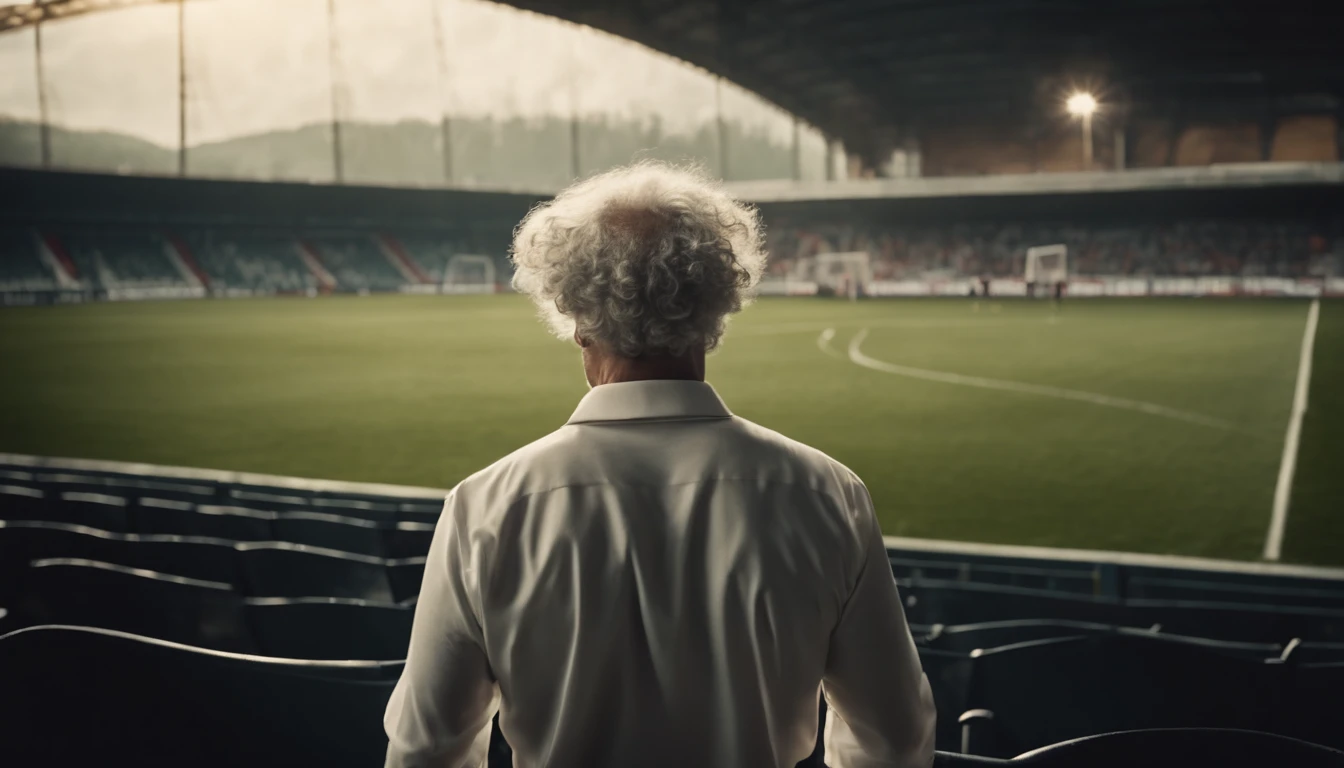 soccer player dressed Albert Einstein