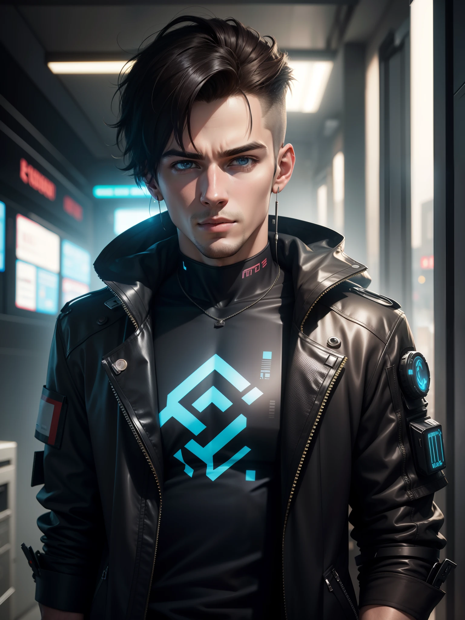 8k changing background realistic handsome boy smart boy ultra realistic cyberpunk