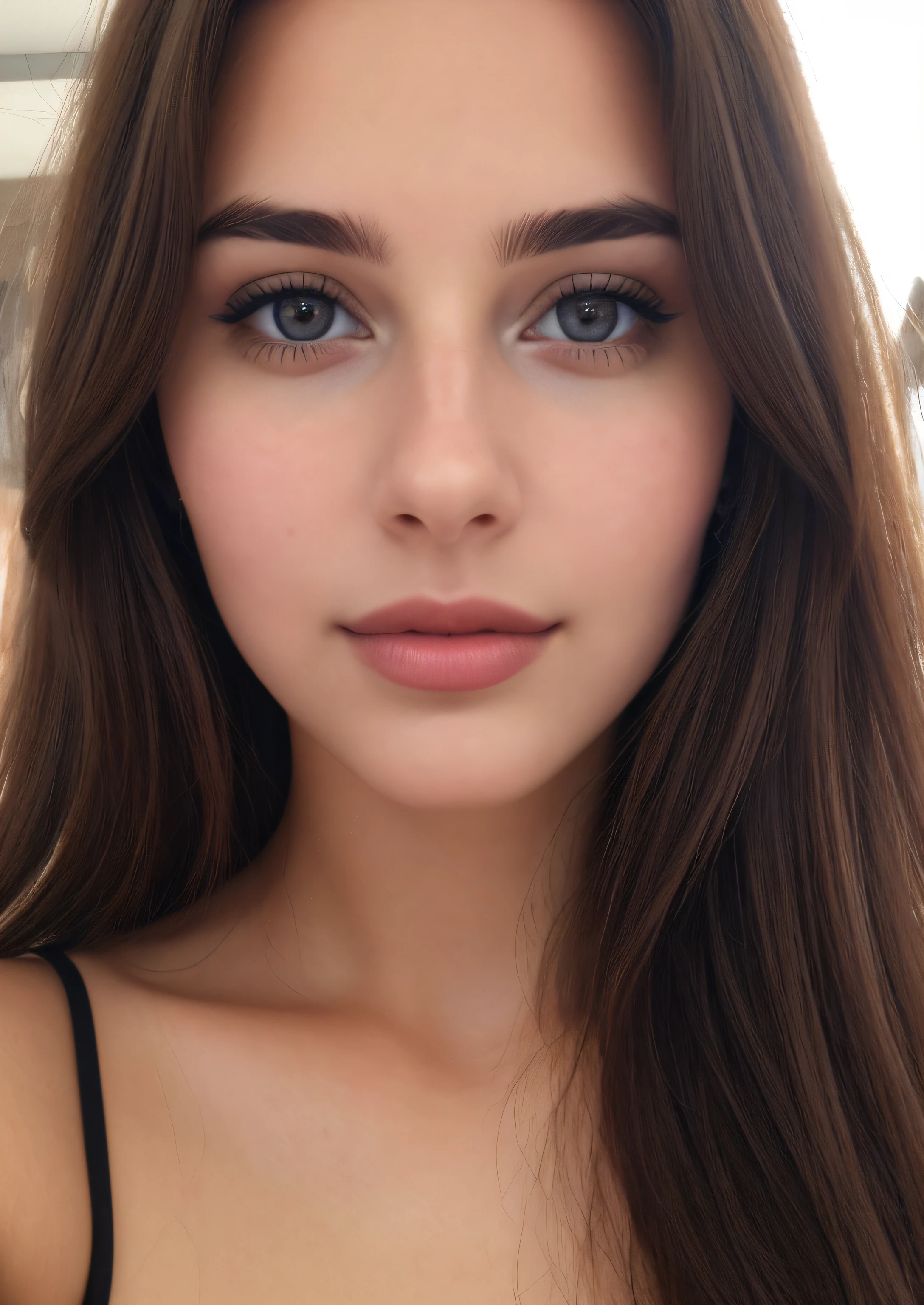 A selfie of a pretty young woman, Taken with iPhone camera