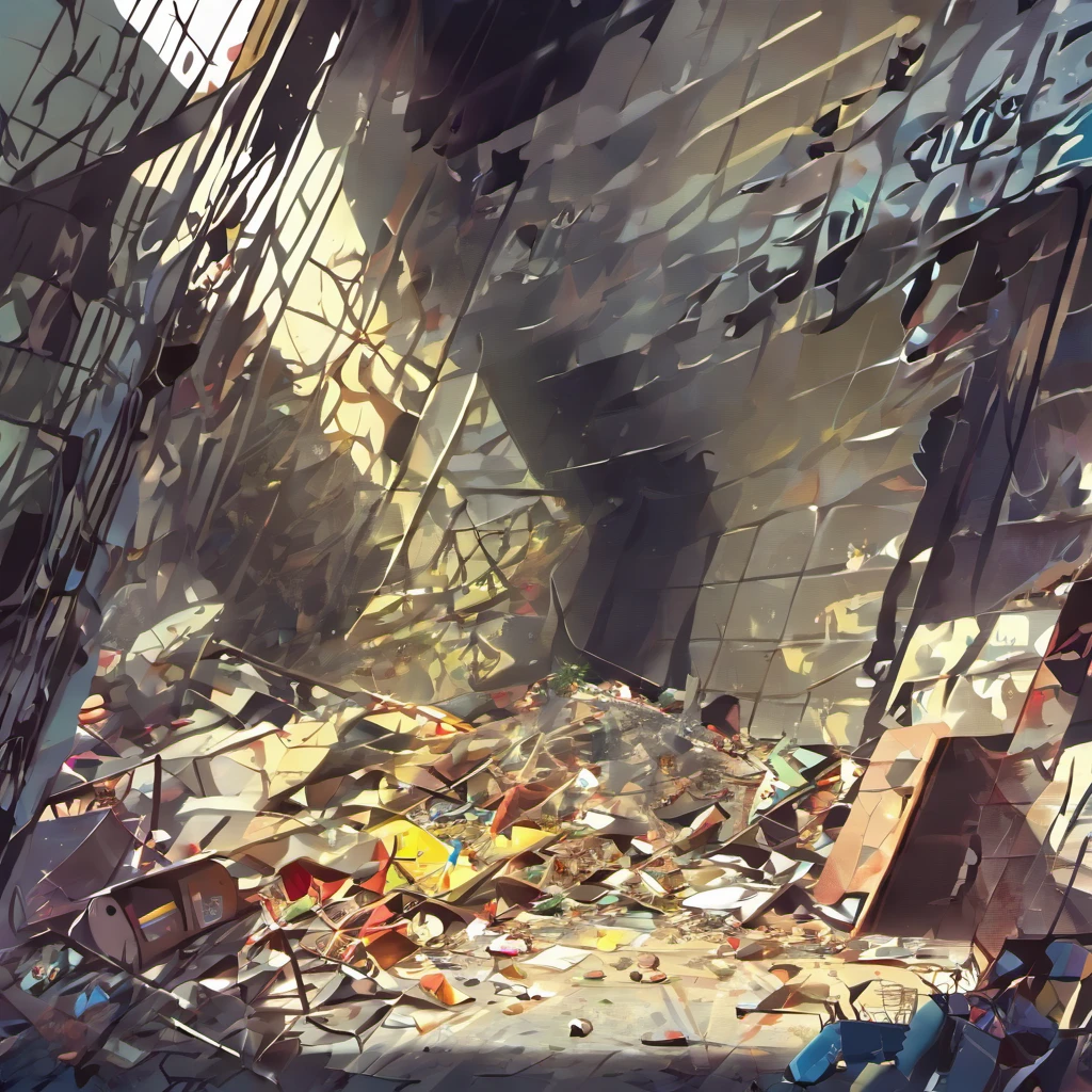 Garbage heap scene (1:4), Resident Evil, Best Quality, Full Body Portrait (1:1), Delicate Face, 18-Year-Old Girl, Slim and Slender Figure, Skinny, Smaller Bust, Pink, Broken White Bikini, Looming, Panties to Crotch, Barefoot, Garbage (7:1), Sweat (5:1), Sloppy, White Viscous Liquid (5:1)