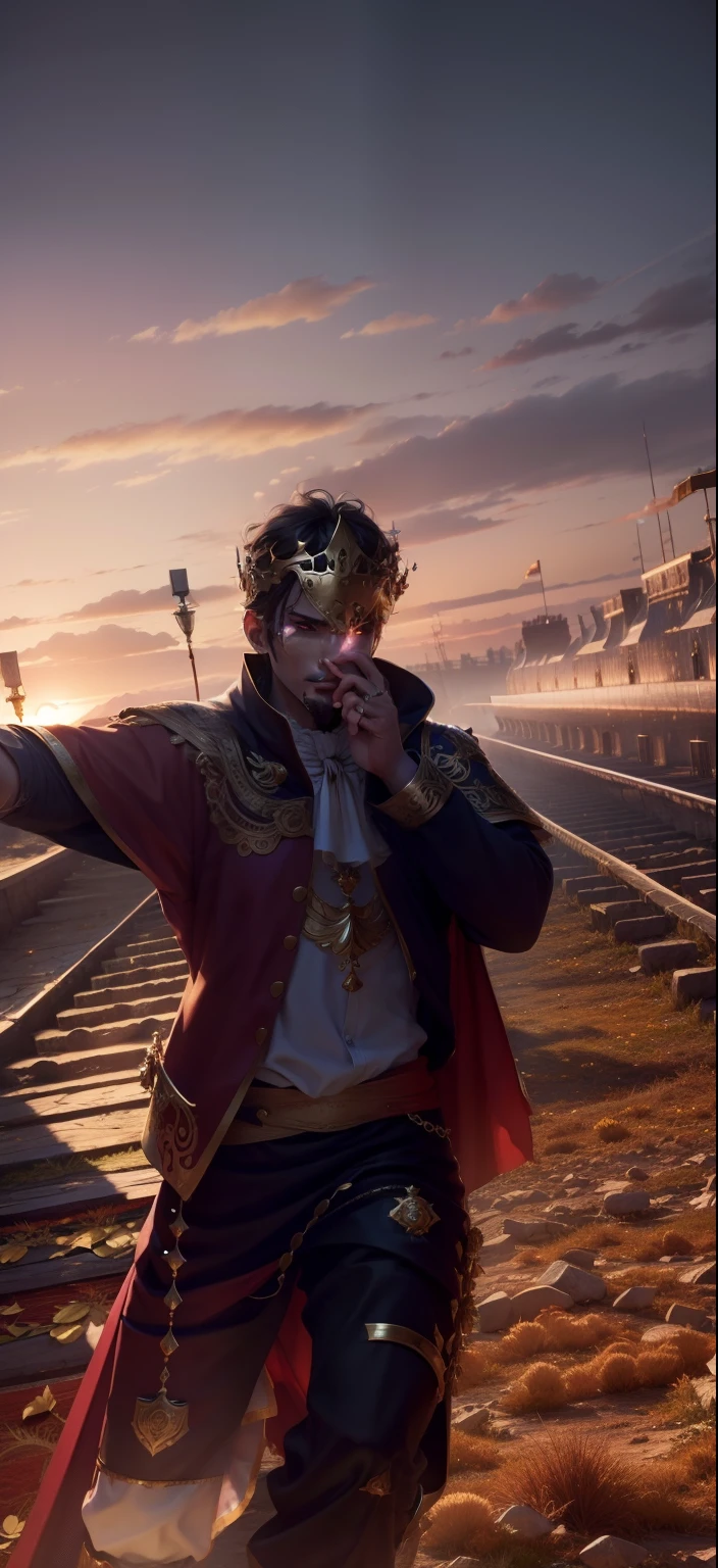 King outfit, king Crown, 4K, beautiful Background