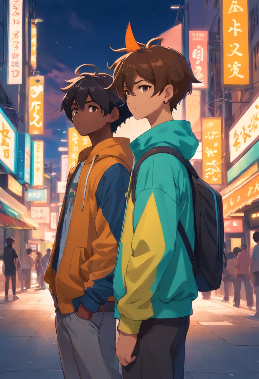 Batboy Boy, (Pointy Ears Caramel Brown skin Black boy moor, Bald Hairstyle::8 ), Streetwear, Full Slime Body, colors neon, risa loca, malvada, Hair::-10