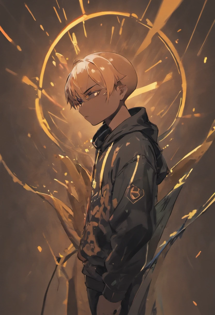 Batboy Boy, (Pointy Ears Caramel Brown skin Black boy moor, Bald Hairstyle::8 ), Streetwear, Full Slime Body, colors neon, risa loca, malvada, Hair::-10