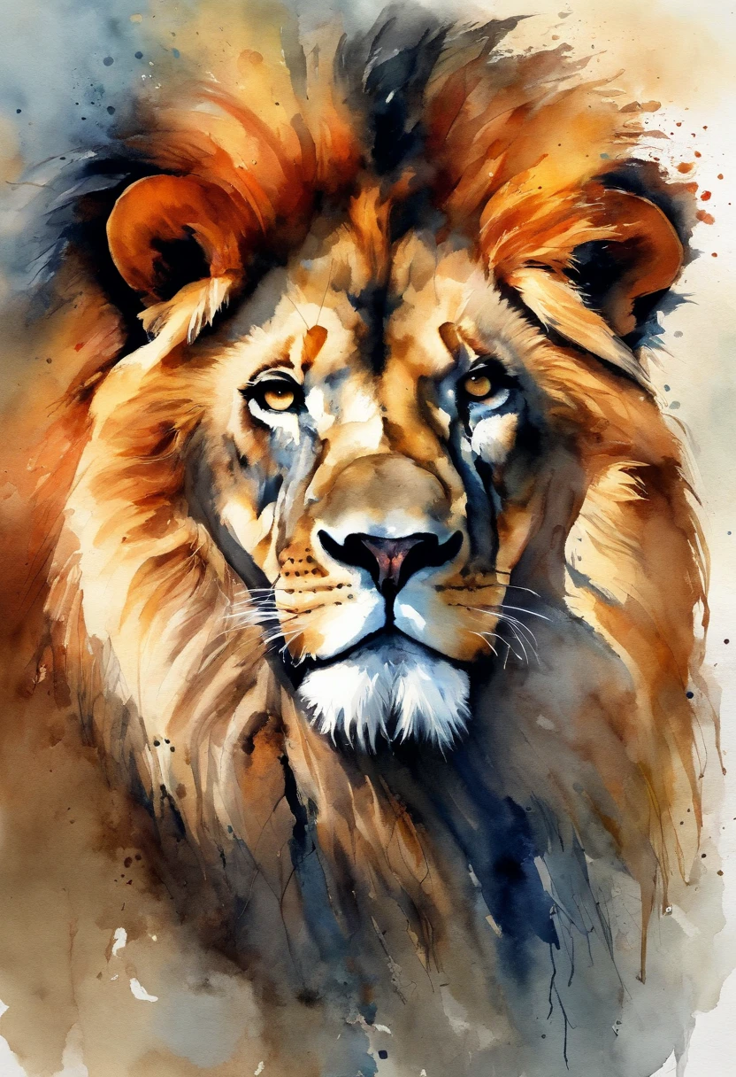 ((qualidade superior))、((master part))、((Full body photo of a male lion))、((fundo muito simples))、(design de personagens do jogo)