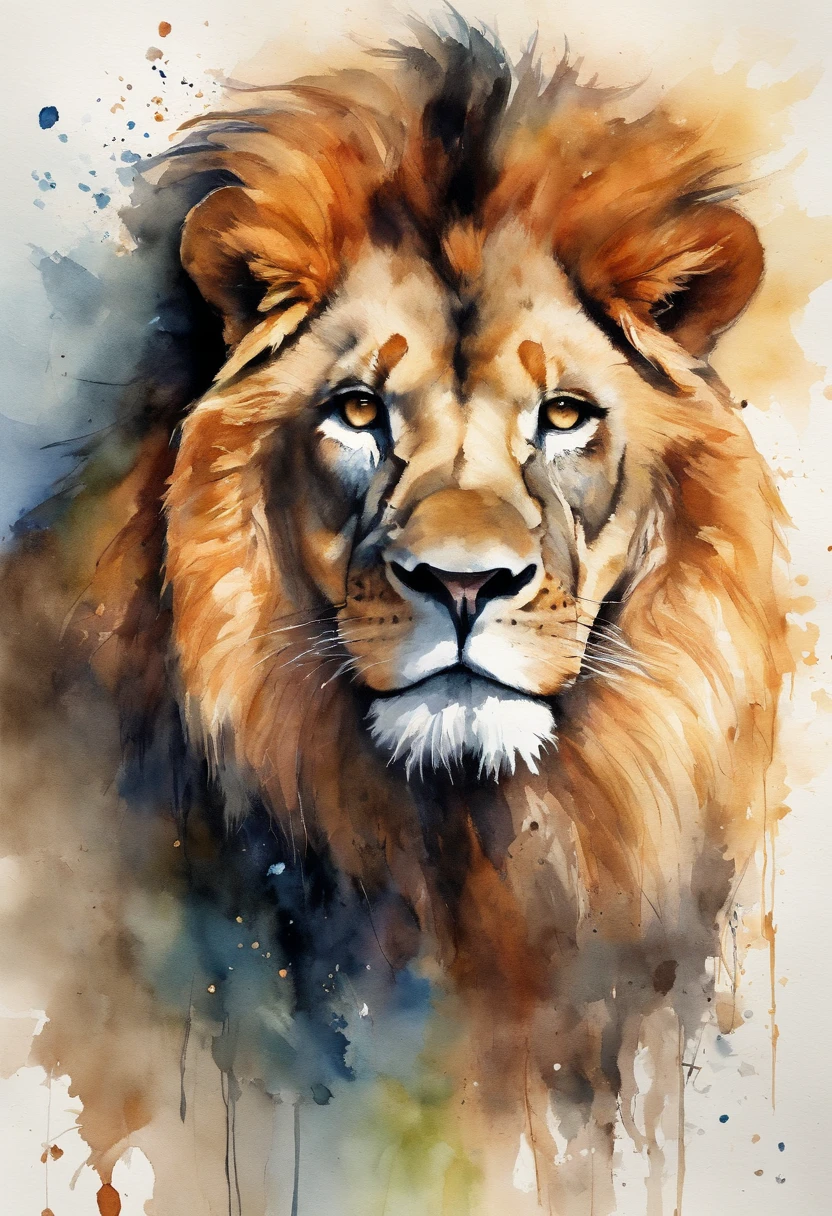 ((qualidade superior))、((master part))、((Full body photo of a male lion))、((fundo muito simples))、(design de personagens do jogo)