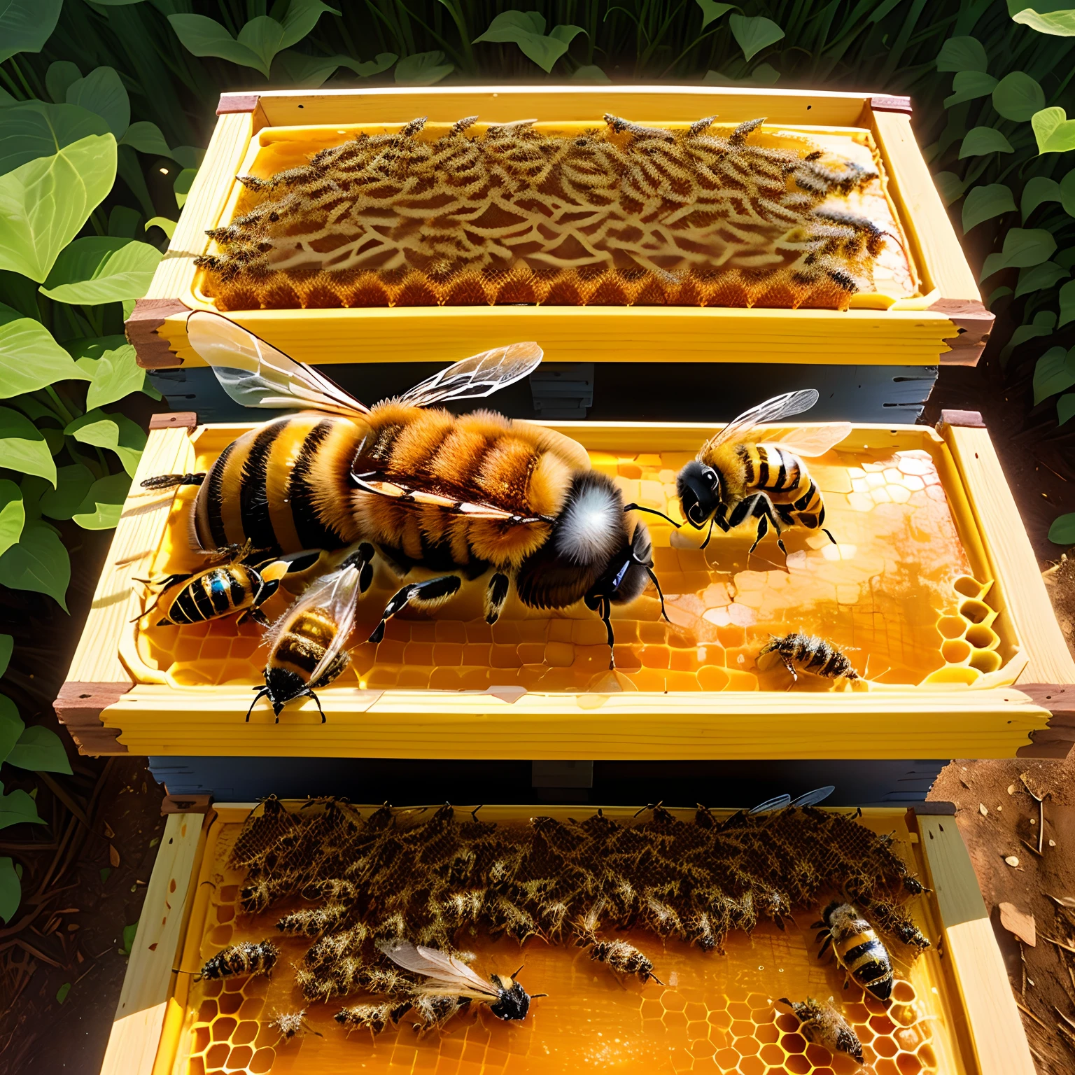 Bees, honey, apiary, beekeepers, hives