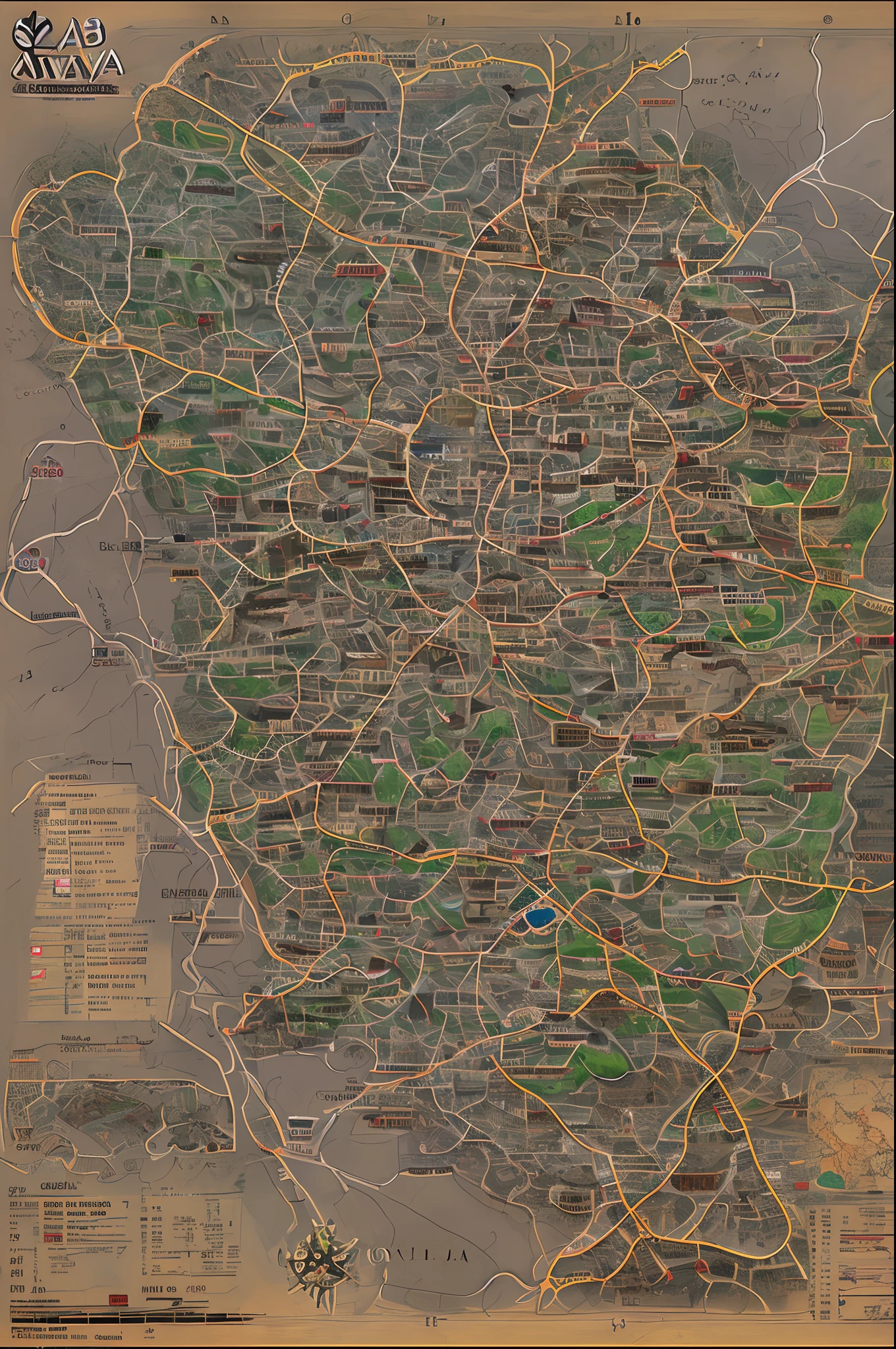 Pintura preta Caveira mapa antigo