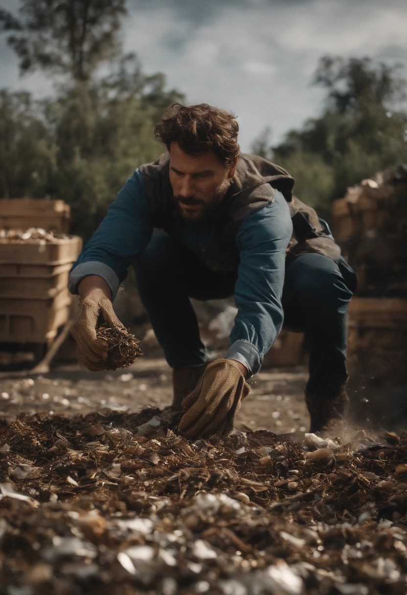 Waste Hero's Superpowers: Visualize Waste Hero in action using their extraordinary powers. How do they pick up litter or recycle materials? What does it look like when they work their composting magic