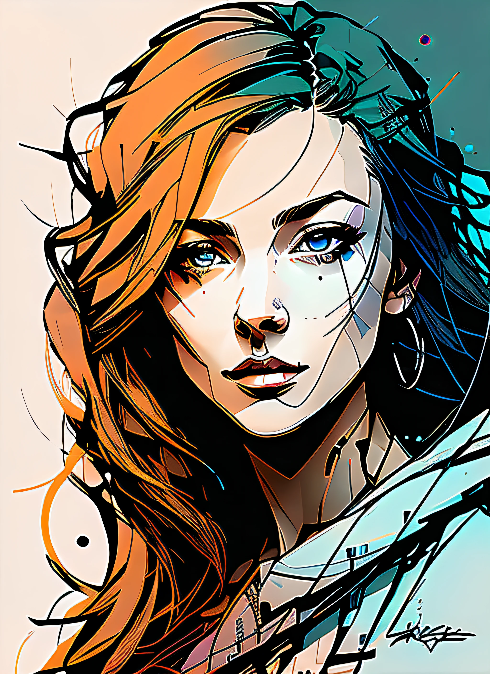 (samdoesarts style:0.82); nvinkpunk; sharp focus, full body portrait of a beautiful (elf:1.0) woman with (Copper penny hair ) (wearing sarong), digital art, (highly detailed face:1.0), fine detail, intricate, hdr 8k