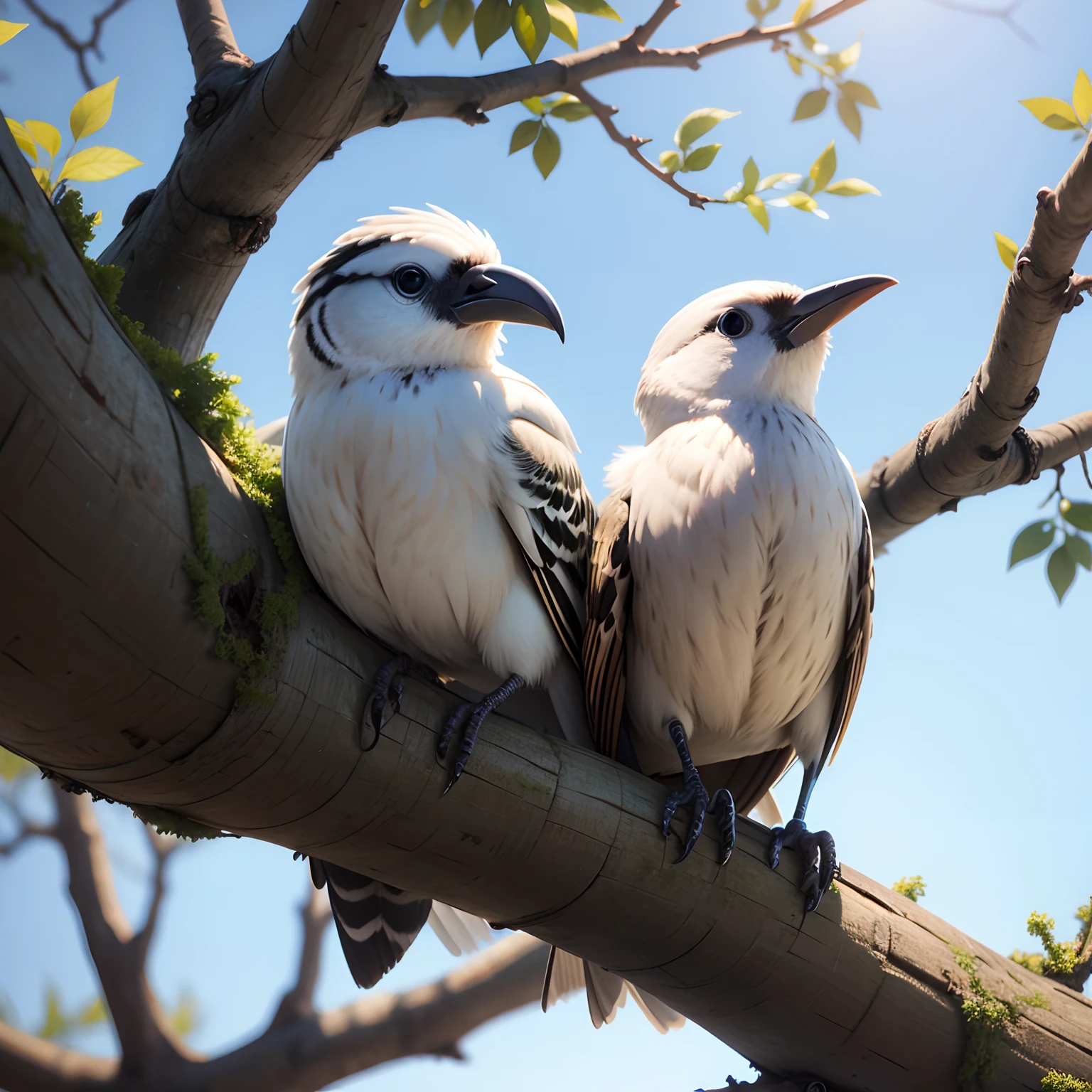 Birds in tree