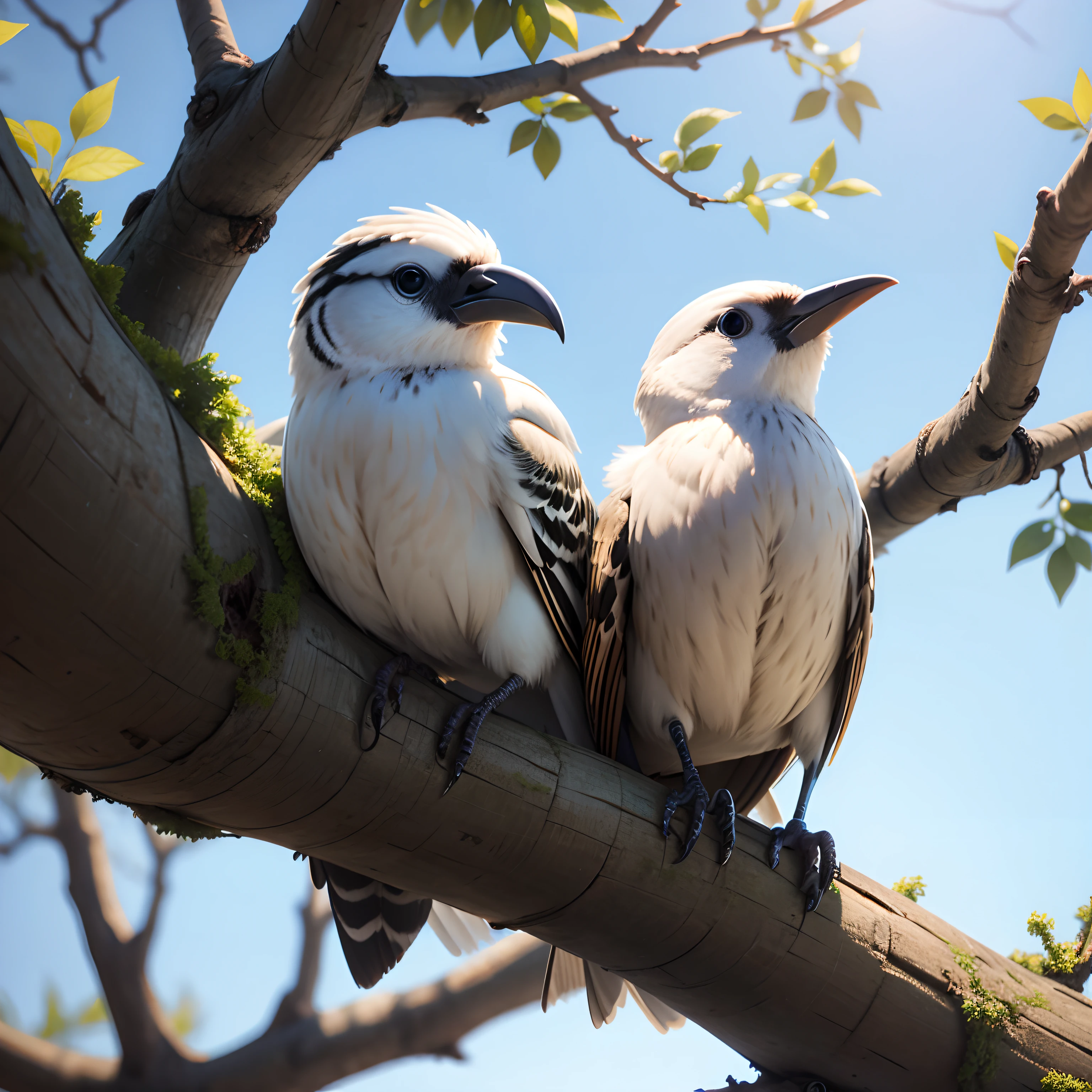 Birds in tree