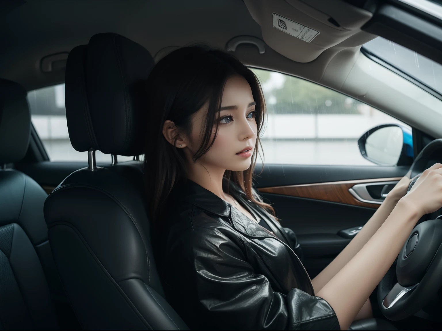 drivers seat　Handle　It's raining outside
Wiper does not work　Night hurricanes
inaudible "I love you"
Lips　Close your ears
Their thoughts　Drowning Rain Highway
